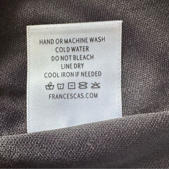 New 1Francesca’s Dorinda SZ M Lined Tiny Rose Wrap Black Mini Dress Wedding - Picture 13 of 16